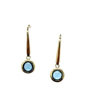 AAMIAA Color Candy Collection Earrings With 5Mm Round Swiss Topaz - Metallic