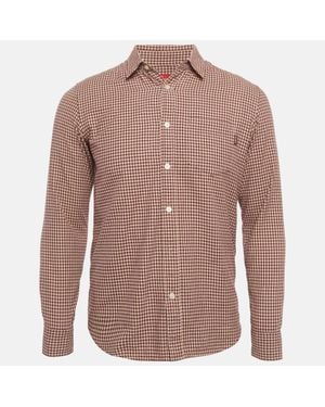 Supreme Houndstooth Cotton Shirt - Brown