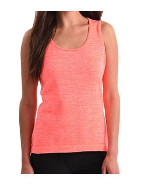 Angel Heathered Bra-Friendly Tank Top - Pink