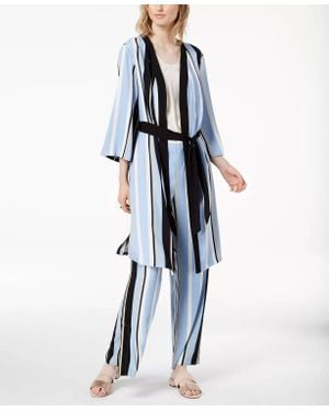 BarIII Kimono Robe Jacket - Blue
