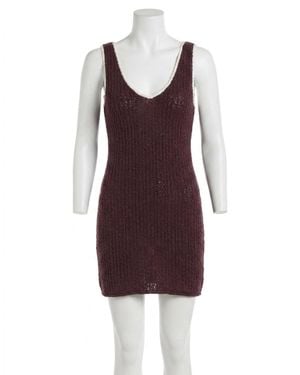 Z Supply Sorolla Crochet Cover Up Dress - Purple