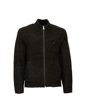 Carhartt Curtis Zip-Up Knit Sweater Jacket - Black