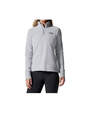 Mountain Hardwear Microchill 1/4 Zip Pullover - Gray