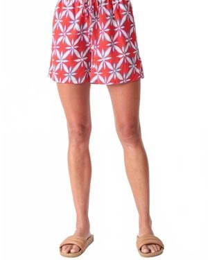 Electric and Rose Rylee Floral Burst Short - Red