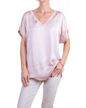 Gigi Moda Mirabella V-Neck Top - White