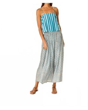 Natalie Martin Bella Midi Skirt - Blue