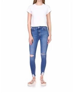 DL1961 Farrow Skinny: High Rise Instasculpt Ankle - Blue