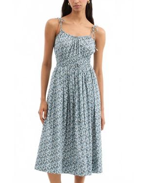Veronica Beard Millie Ruffled Dress - Blue