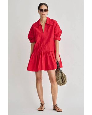 Apiece Apart Romana Mini Dress - Red