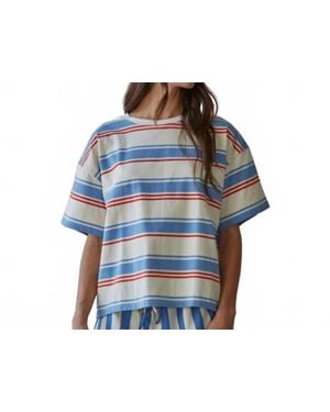 By Together The Sutton Stripe Tee - Blue