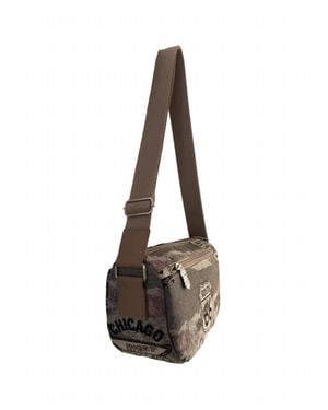 Route 66 Adjustable Strap Crossbody Bag - Metallic