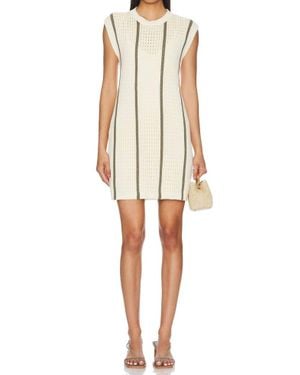Anine Bing Crocheted Cotton Mini Dress - Natural
