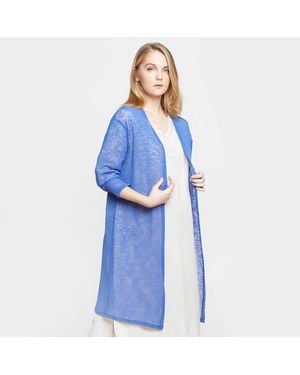 TRUEDAMES Sheer Lightweight Kimono Cardigan - Blue