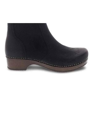 Dansko Barbara Burnished Nubuck Bootie - Black