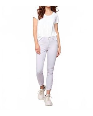 Charlie b Ripped Hem Jeans - Red