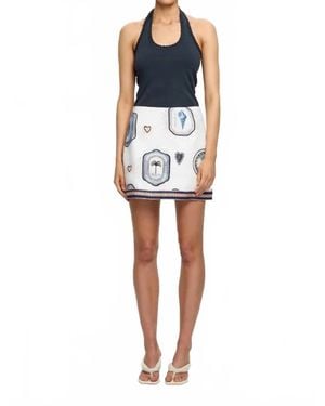 Kivari Alessia Mini Skirt - Blue