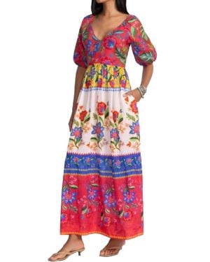 Johnny Was Rumba Maxi Dress - Red