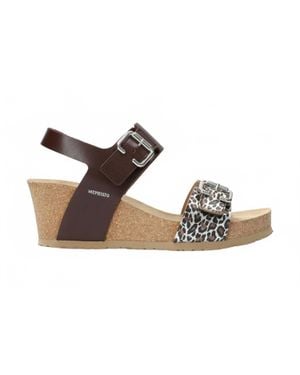 Mephisto Lissandra Wedge Sandals - Black