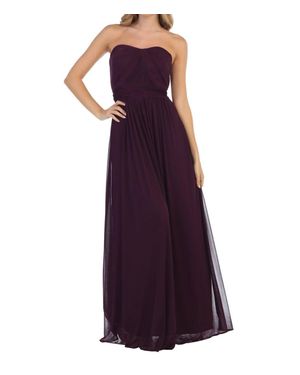 EVA Off The Shoulder Gown - Purple