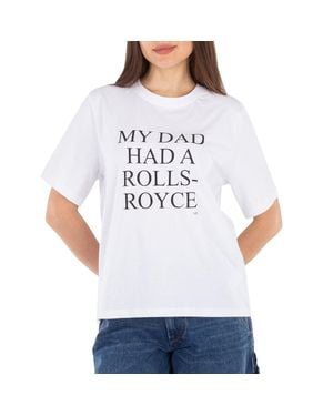 Victoria Beckham Text-Print T-Shirt - White