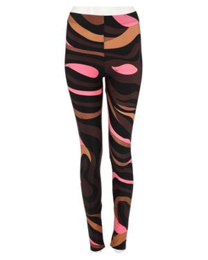PUCCI Fitted Abstract Swirl Leggings - Black