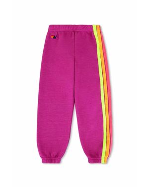 Aviator Nation Girls Five Stripe Sweatpant - Pink