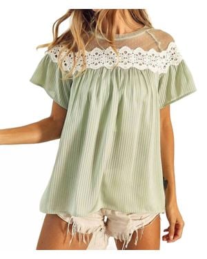 Bibi The Lacey Top - Green
