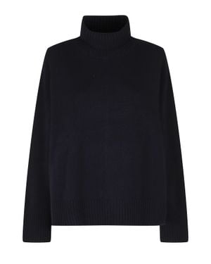 Soeur William High Neck Merino Wool Sweater - Blue