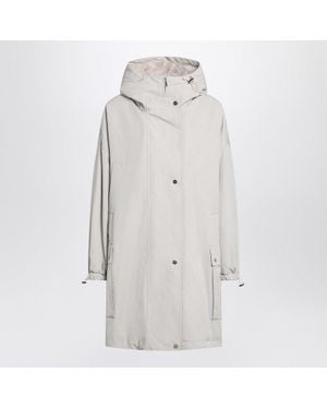Max Mara Cotton Blend Parka - White