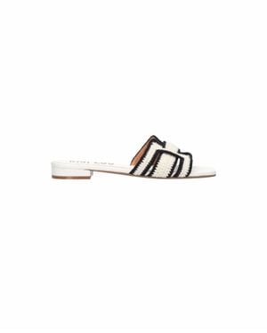 Bibi Lou Holly Flat Sandals - White