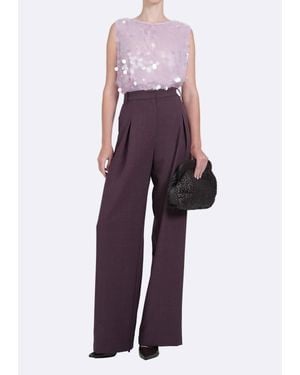 NonChalant Label Bianca Sequin Muscle Tank Top - Purple
