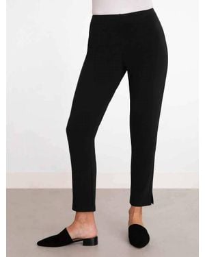 Sympli Narrow Leg Stretch Jersey Knit Pant - Black