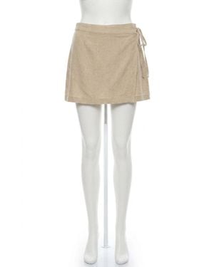 Z Supply Ellery Linen Mini Skirt - Natural