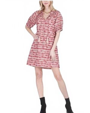 J joy Peasant Dress - Red