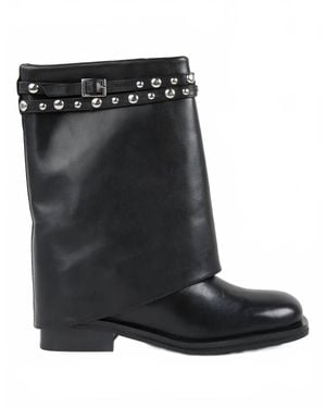 Free People Scorpio Studded Foldover Boots - Black