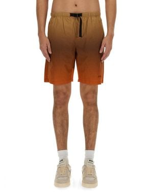 MSGM Cotton Bermuda Shorts - Brown