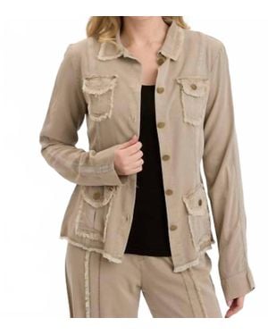 XCVI Twill Safari Jacket - Natural
