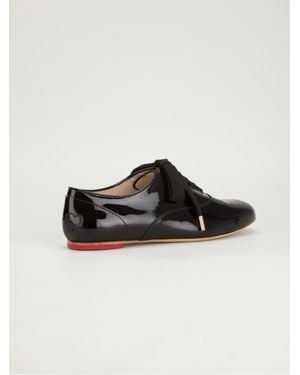 Hogan Patent-Leather Oxford Shoes - Black