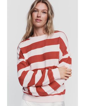 Letluv Cotton Long-Sleeve Top - Red