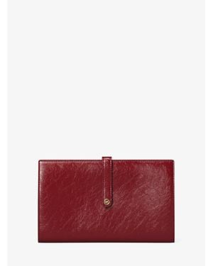 Michael Kors Jet Set Travel Large Wallet - Red
