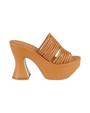 Paloma Barceló Ochre-Colored Sandals - Brown