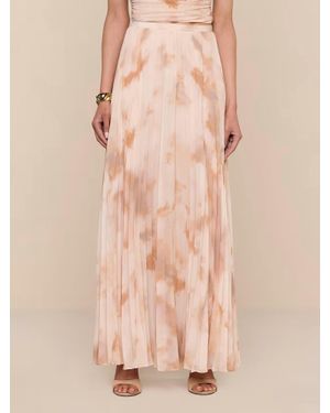 L'Agence Torin Pleated Maxi Skirt - Pink