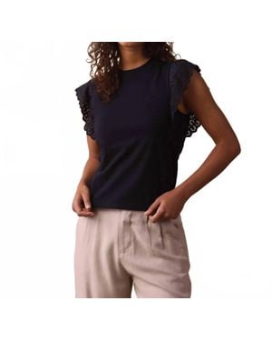 The Normal Brand Marnie Eyelet Top - Black