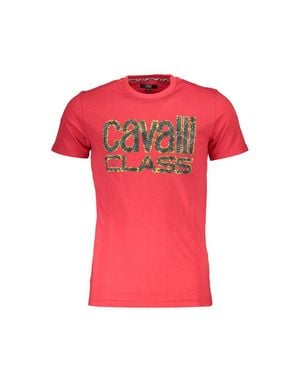 Roberto Cavalli Cotton T-Shirt - Pink