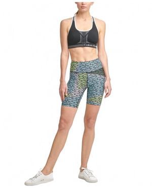 Calvin Klein Performance Printed Bike Shorts - Blue