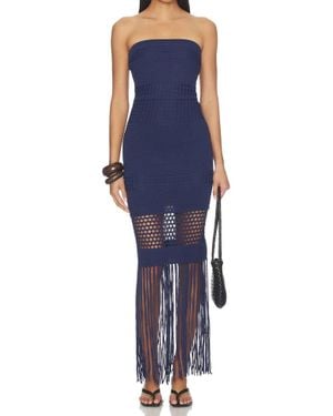 PQ Swim Melissa Fringe Dress - Blue