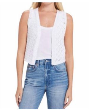 Goldie Aubrey Diamond Knit Vest - Blue
