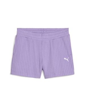 PUMA Closet Essentials 4" Pointelle Shorts - Purple