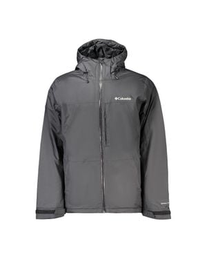 Columbia Black Polyester Men's Jacket - Gray