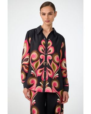 Trina Turk Cassavetes Border Shirt - Red